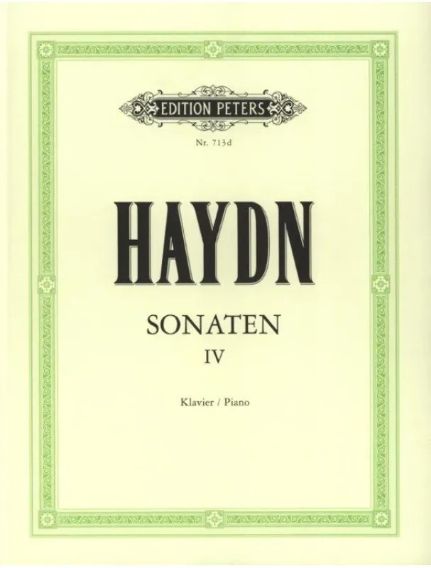 Joseph Haydn Sonaten 4 (noty na klavír) Super Cena