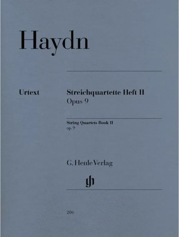 Jen Po Omezenou Doba Joseph Haydn String Quartets Book II, Op.9 (noty pro smyčcový kvartet)