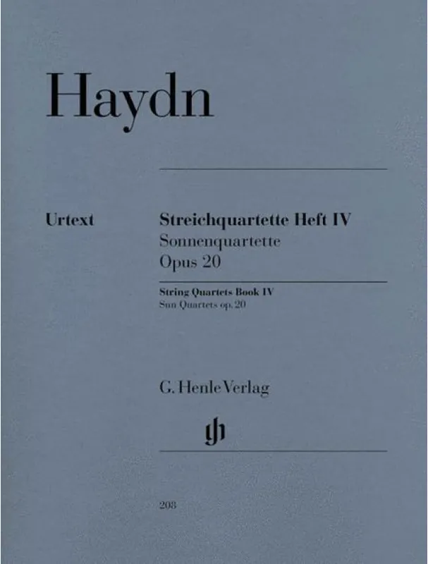 Joseph Haydn String Quartets Book IV, Op. 20 - Sun Quartets (noty pro smyčcový kvartet) Pouze Dnes