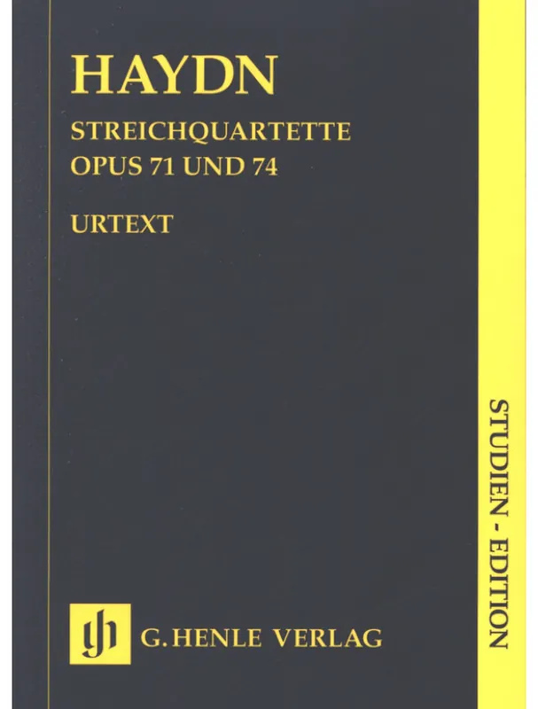 Joseph Haydn String Quartets Book IX op. 71/74 - Study score (noty pro smyčcový kvartet) Vysoce Kvalitní