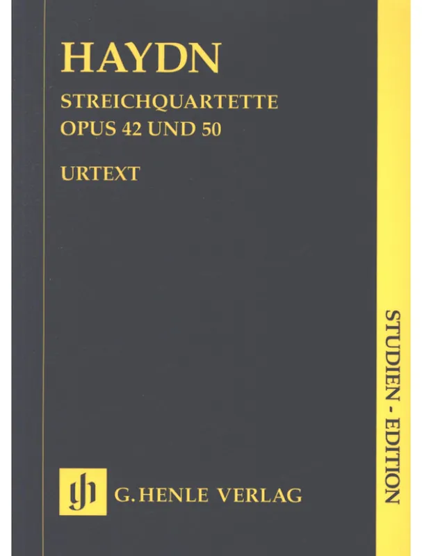 Originální Joseph Haydn String Quartets Book VI op. 42/50 - Study score (noty pro smyčcový kvartet)