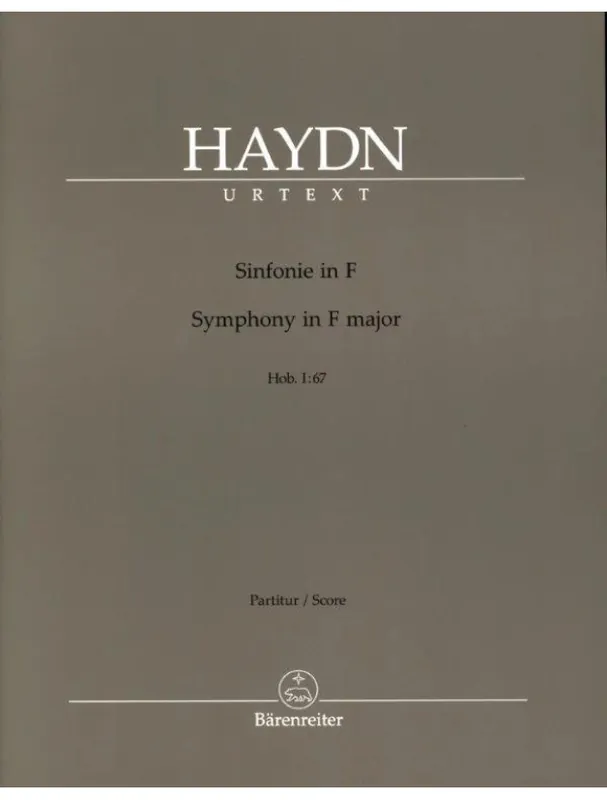 Joseph Haydn Symphony in F major Hob. I 67 (noty, partitura) Cenový Hit