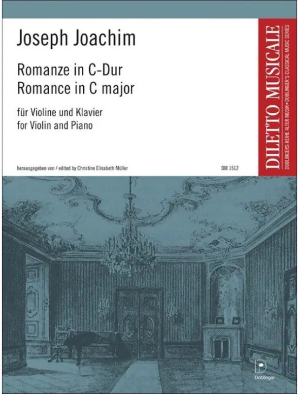 Joseph Joachim Romanze in C-Dur (noty na housle, klavír) Autentický