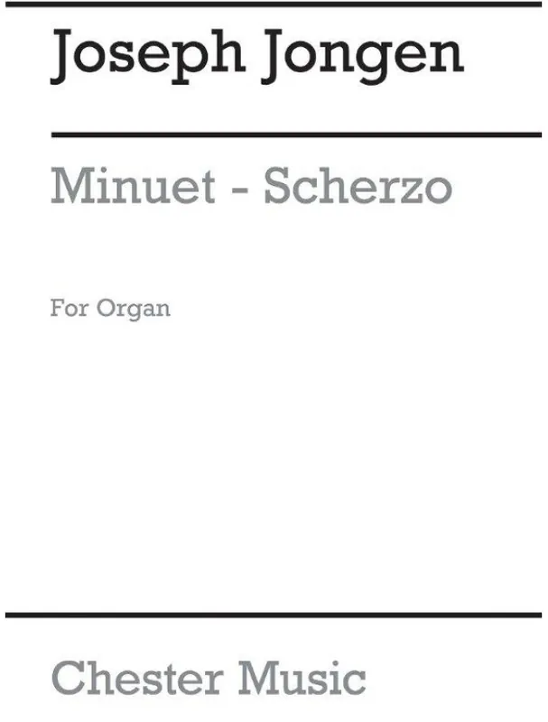 Akce Joseph Jongen Menuet-Scherzo (noty na varhany)