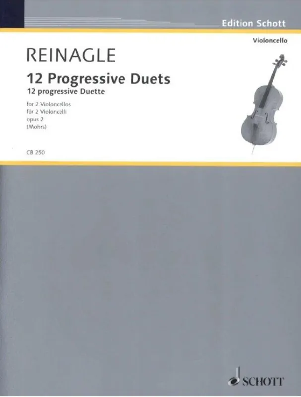 Joseph Reinagle 12 Progressive Duets op. 2 (noty na violoncello) Top Prodej