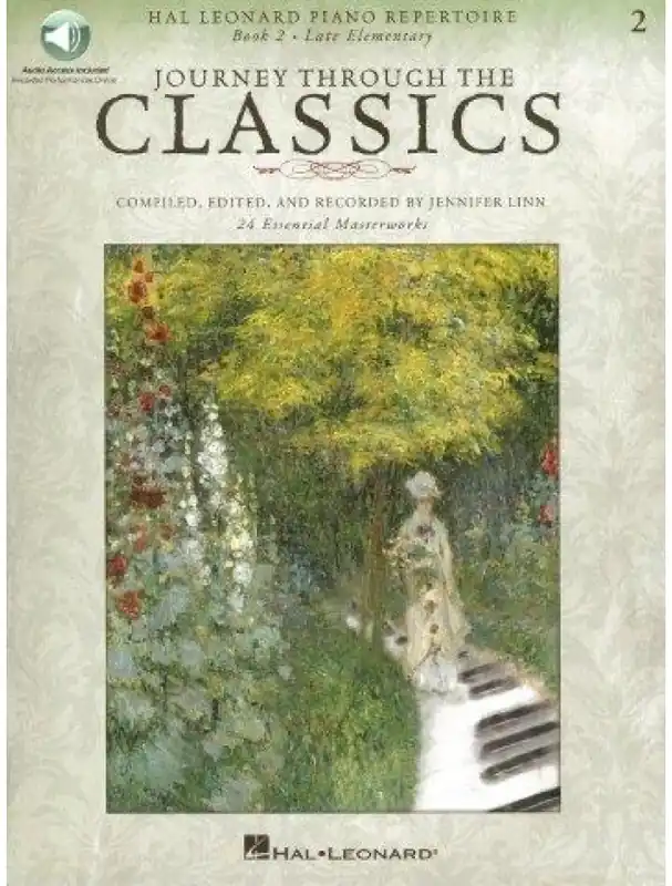 Journey Through The Classics Book 2 - Late Elementary (noty na sólo klavír) (+audio) Zlevněný