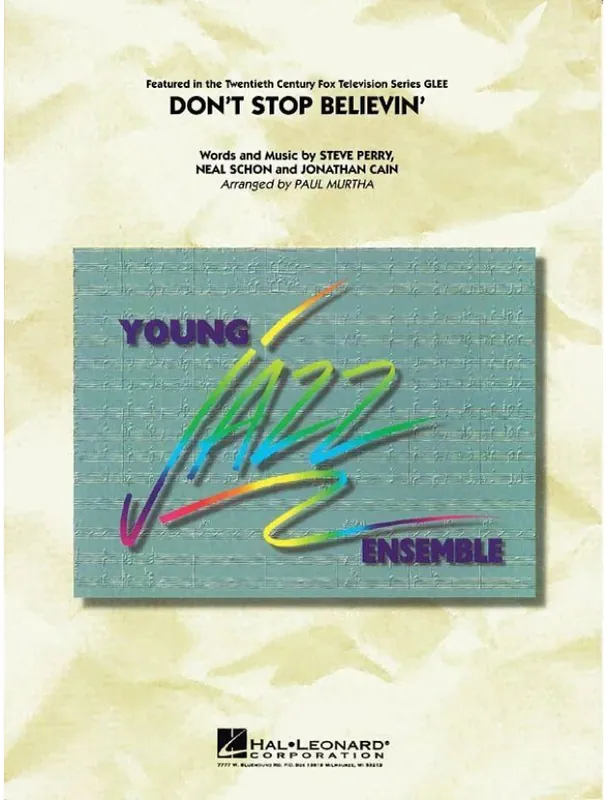 Autentický Journey Don‘t Stop Believin‘ (noty pro školní jazzový orchestr, party, partitura)