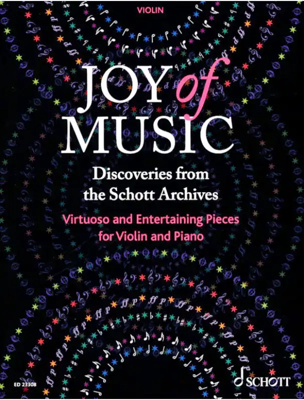 Autentický Joy of Music Discoveries from the Schott Archives (noty na housle, klavír)