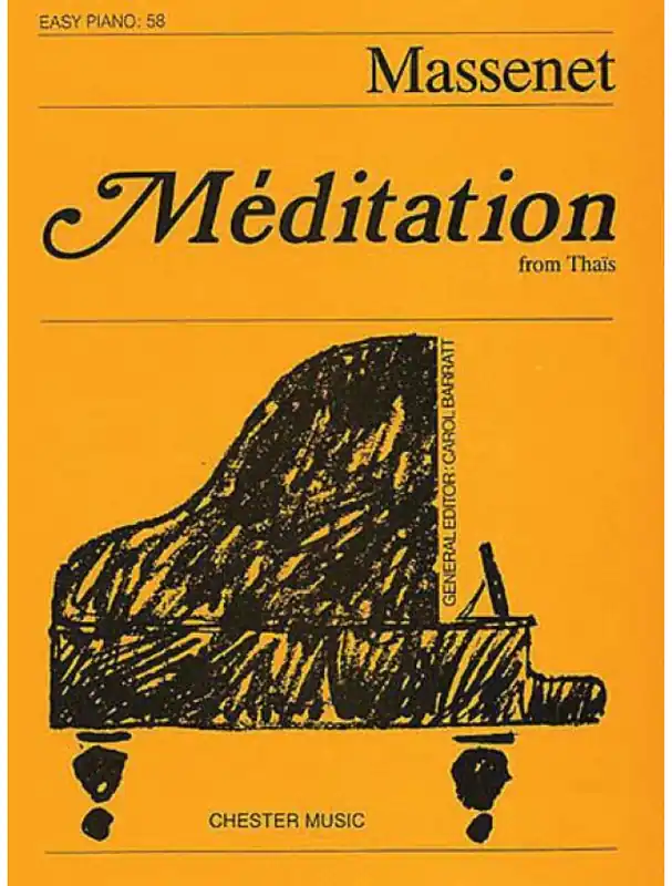 Jules Massenet Meditation From Thais (noty na snadný klavír) Nejlepší Volba