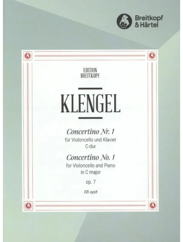 Julius Klengel Concertino Nr.1 C-Dur Op.7 (noty na violoncello, klavír) Kup Teď