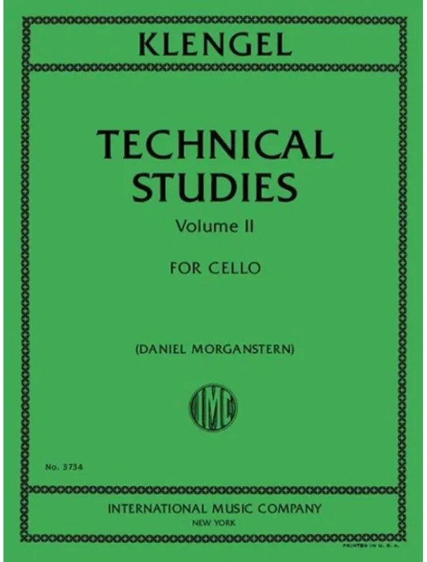 Julius Klengel Technical Studies Volume II - Morganstern (noty na violoncello) Finální Výprodej