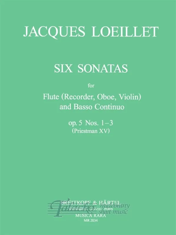 Levný 6 Sonatas Op. 5, No. 1 - 3 (Priestman XV)