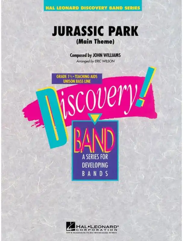 Cenová Bomba Jurassic Park Main Theme (snadné noty pro koncertní orchestr, party, partitura)