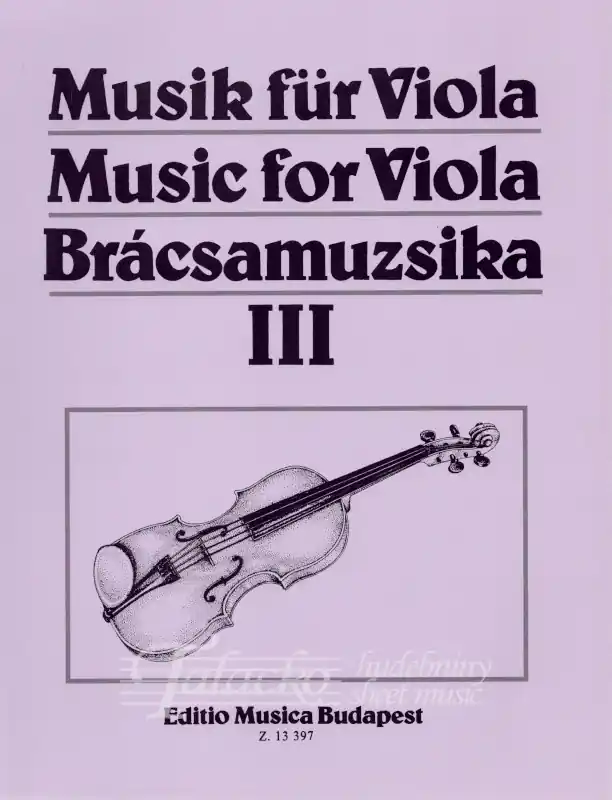 Originální Music for viola 3