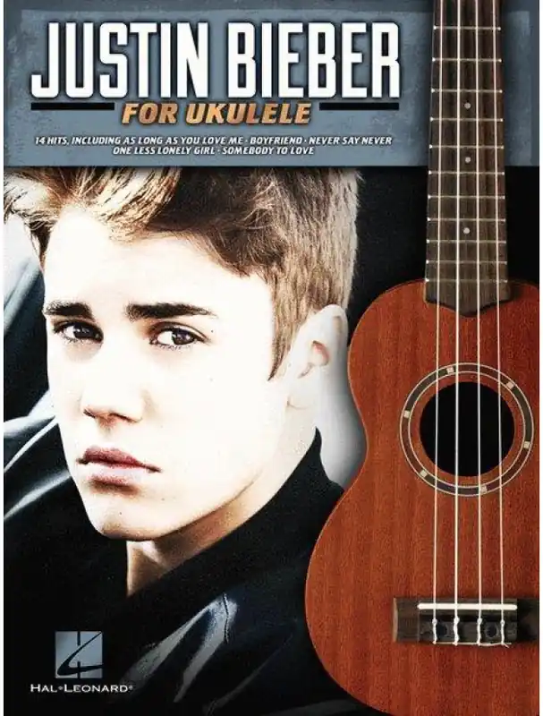 Justin Bieber For Ukulele (noty, melodická linka, akordy) Výprodej