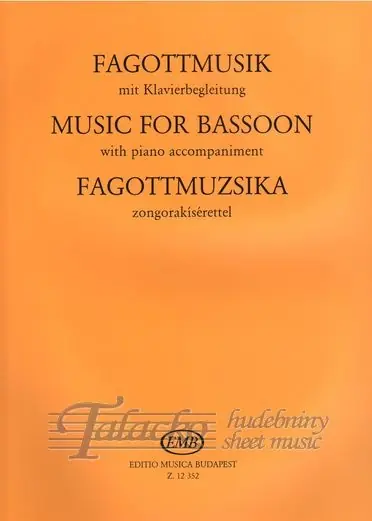 Nízká Cena Music for Bassoon with piano accompaniment