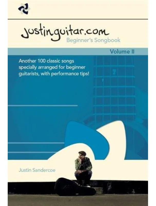 Justinguitar.com Beginner‘s Songbook Volume 2 (akordy na kytaru, texty písní) Originální