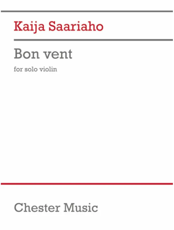 Originální Kaija Saariaho Bon Vent (noty na housle)
