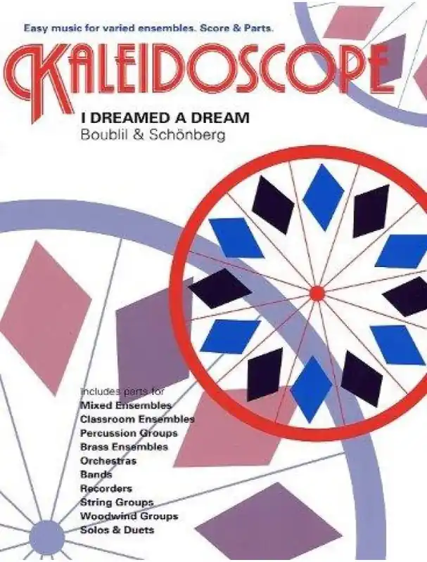 Značkový Kaleidoscope I Dreamed A Dream (Les Miserables / Bidníci) (snadné noty, party, partitura pro orchestr)