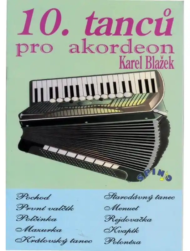 Karel Blažek 10 tanců pro akordeon Bezpečná Platba