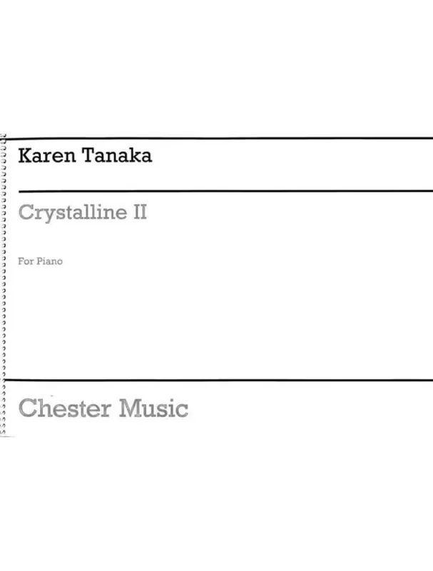 Víkendová Akce Karen Tanaka Crystalline II (noty na klavír)
