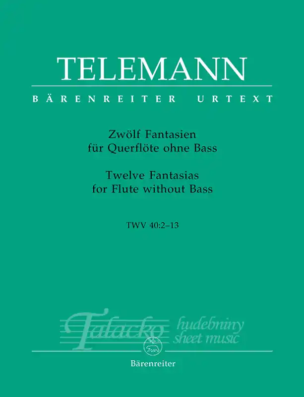 Bezpečná Platba Twelve Fantasias for Flute without Bass TWV 40 1-12