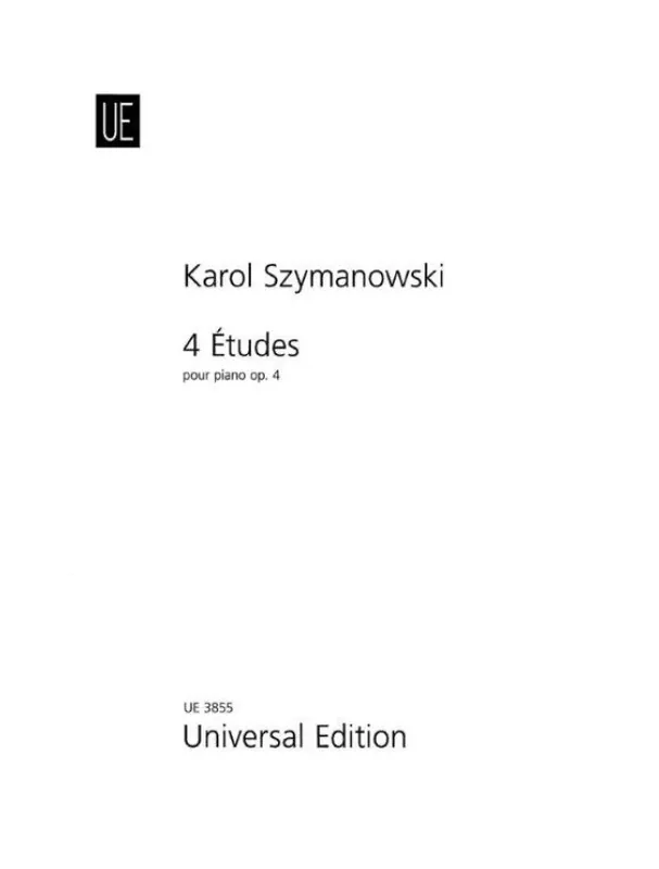 Finální Výprodej Karol Szymanowski 4 Études op. 4 (noty na klavír)