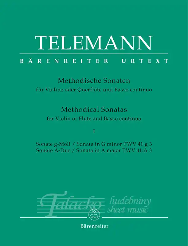 Methodical Sonatas for Violin or Flute and Basso continuo vol. 1 Cenově Výhodný