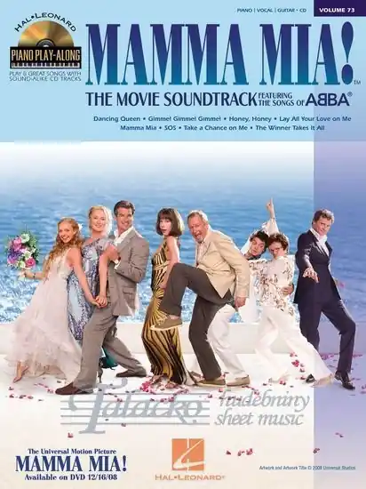 Piano Play-Along Volume 73 Mamma Mia! The Movie Soundtrack Levný