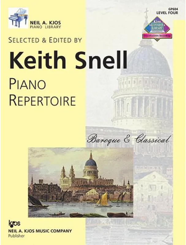 Keith Snell Piano Repertoire Baroque & Classical - Level 4 (noty na klavír) Sezónní Sleva