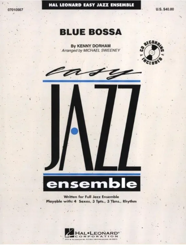 Kenny Dorham Blue Bossa (snadné noty pro jazzový orchestr, party, partitura) Speciální Cena