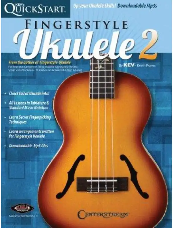 Kev‘s QuickStart for Fingerstyle Ukulele 2 (noty, tabulatury) (+audio) Zlevněný