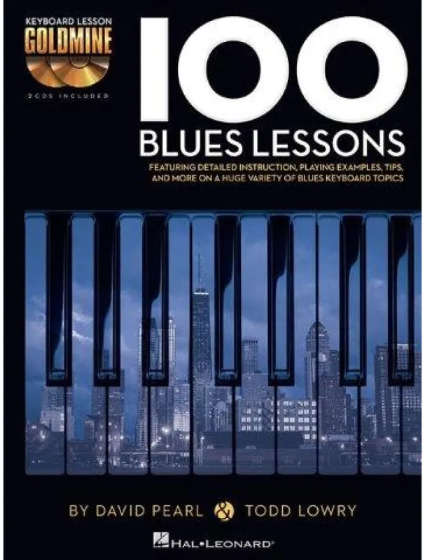 Značkový Keyboard Lesson Goldmine 100 Blues Lessons (noty na keyboard) (+audio)