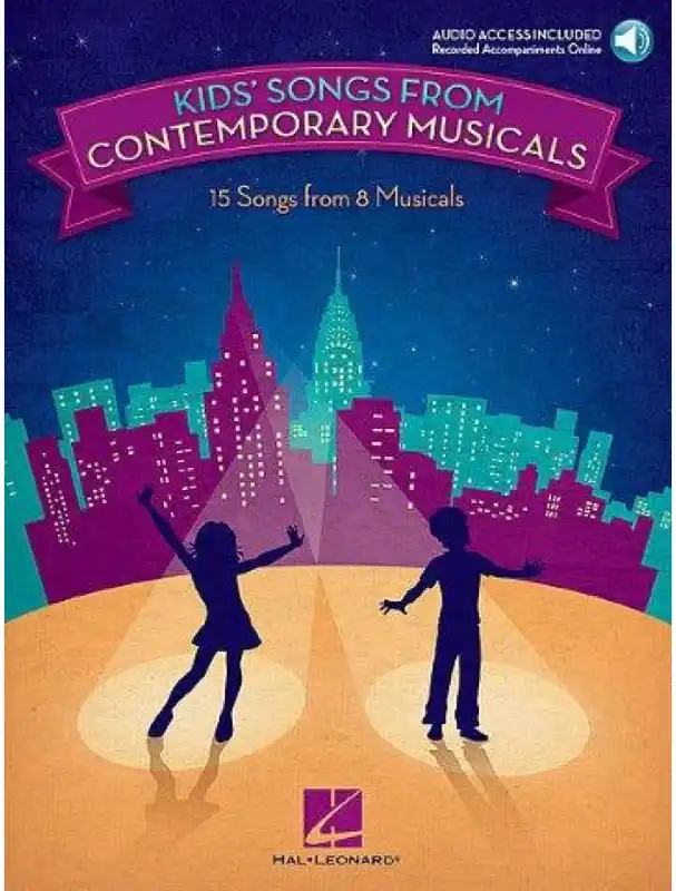 Kids‘ Songs From Contemporary Musicals (noty na klavír, zpěv, akordy na kytaru) (+audio) Aktuální