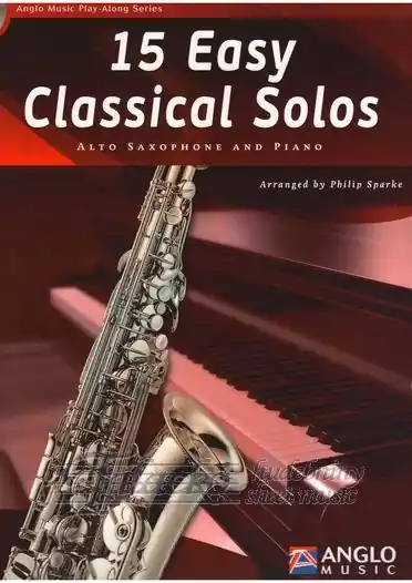 15 Easy Classical Solos Alto Saxophone and Piano + CD Nízká Cena
