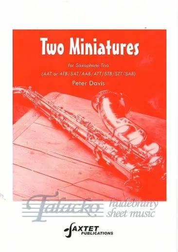 Two Miniatures for Saxophone Trio Cenově Výhodný