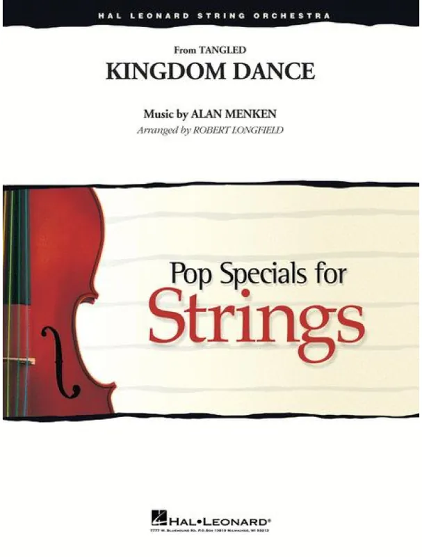 Akce Kingdom Dance from Tangled (noty pro smyčcový orchestr, party, partitura)