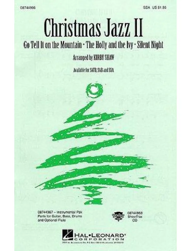 Kirby Shaw Christmas Jazz II Collection (SSA) (noty na sborový zpěv, klavír) - SADA 5 ks Horká Nabídka