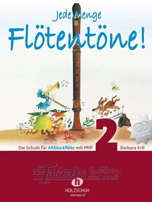 Novinka Jede Menge Flötentöne! (Altblockflöte) band 2 + CD