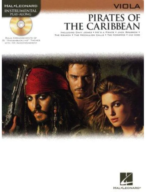 Levný Klaus Badelt Pirates Of The Caribbean (noty, viola) (+audio)