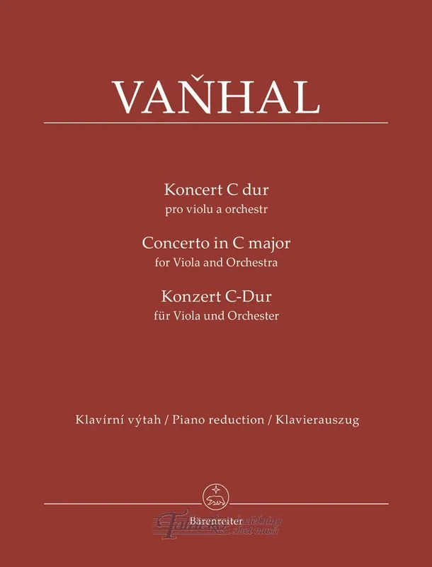 Nová Kolekce Koncert C dur pro violu a orchestr