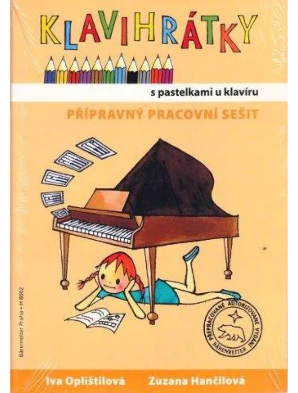 Klavihrátky - s pastelkami u klavíru - přípravný pracovní sešit Sleva