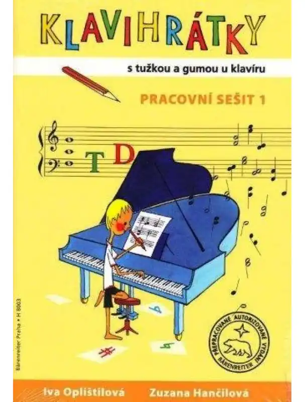 Klavihrátky - s tužkou a gumou u klavíru - pracovní sešit 1 Časově Omezené