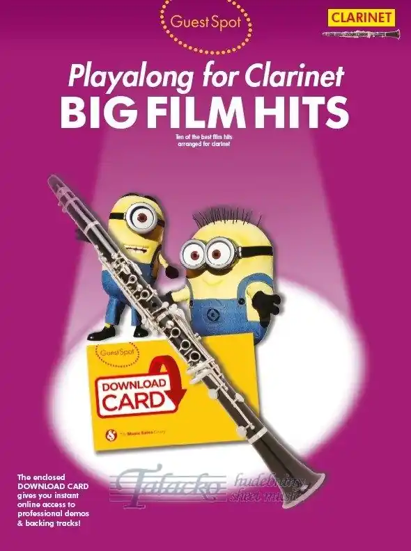 Časově Omezené Guest Spot Big Film Hits Playalong For Clarinet (Book/Download Card)