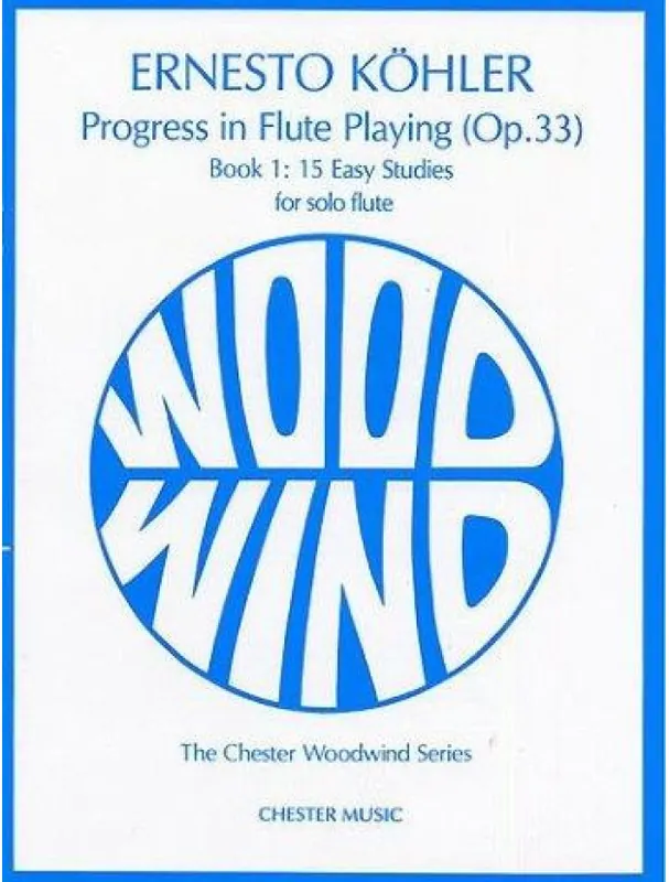 Pouze Dnes Kohler Progress in Flute Playing Op.33 Book 1 (noty na příčnou flétnu)