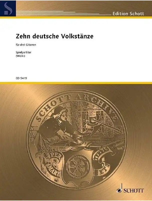 Konrad Wölki Deutsche Volkstanze (noty na kytaru) Tovární Cena