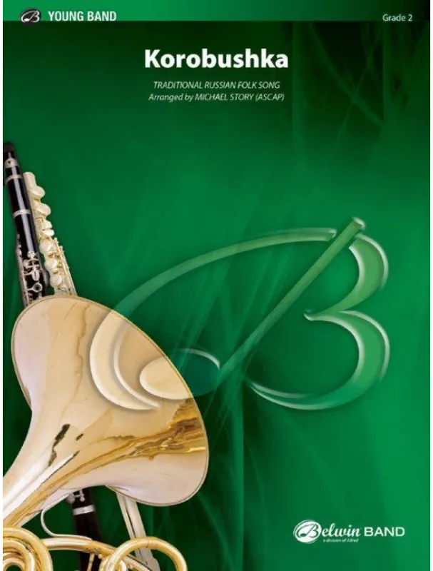Korobushka (noty pro školní jazzový orchestr, party, partitura) Sleva