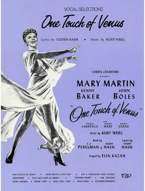 Kurt Weill One Touch of Venus (noty na klavír, zpěv, akordy) Omezená Nabídka