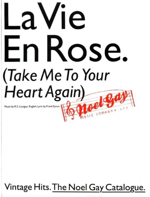 Sleva La Vie En Rose / Take Me To Your Heart Again (noty na klavír, zpěv, akordy)