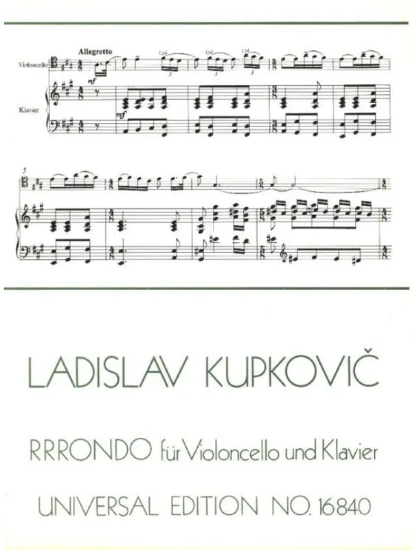 Ladislav Kupkovič Rrrondo (noty na violoncello, klavír) Ověřený
